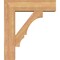 Ekena Millwork Balboa Block Smooth Bracket w/ Offset Brace, Western Red Cedar, 7 1/2"W x 26"D x 30"H BKT0806X26X30BOA05SWR - alternate 4